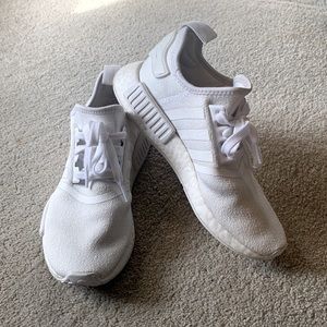 Like new! White adidas NMDs